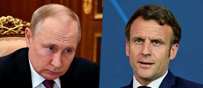 Emmanuel Macron a annonce qu'il aurait prochainement un << contact direct >> avec son homologue russe.
