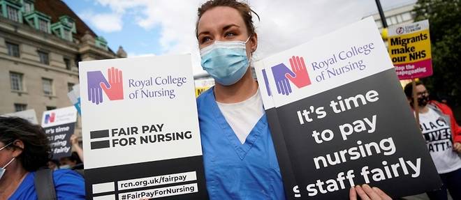 Les infirmieres a leur tour en greve au Royaume-Uni, frappe par une crise sociale historique