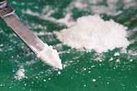 Une saisie de cocaïne en février 2022 dans le port de Hambourg, en Allemagne. 
