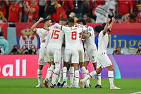 La joie et l'espoir s'expriment du côté marocain après la victoire contre les Belges au stade Al-Thumama de Doha, ce dimanche 27 novembre. 
