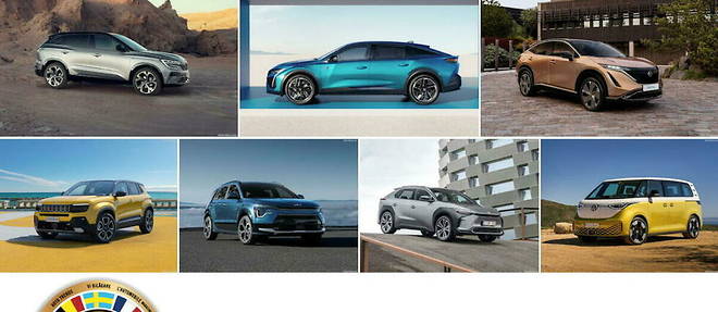 Les sept finalistes de l'election de la voiture de l'annee 2023 sont toutes soit 100 % electriques, soit hybrides.
