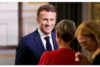 Emmanuel Macron et Élisabeth Borne à l'Élysée, le 15 septembre 2022.
