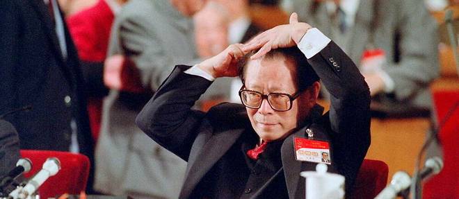 Jiang Zemin, le 12 octobre 1992, lorsqu'il etait encore secretaire du Parti communiste chinois.
