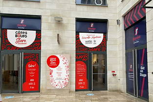 Le Store Gourmand, à la fois boutique éphémère et espace d’accueil, situé en plein cœur de Bordeaux.
