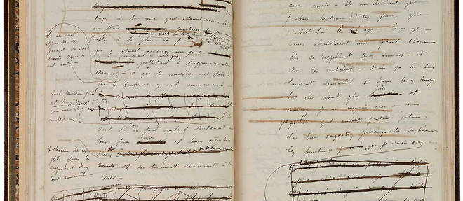 Le manuscrit « Novembre » a été écrit d'un jet, mais des ratures ont été ajoutées par Flaubert en relecture.
