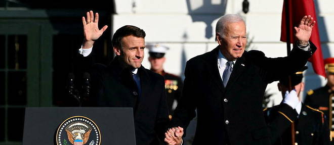 La France et les Etats-Unis << sont les allies les plus solides car cette amitie est enracinee a travers les siecles >>, a declare Emmanuel Macron.
