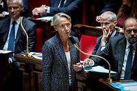 Élisabeth Borne, le 18 octobre 2022, à l'Assemblée nationale. 
