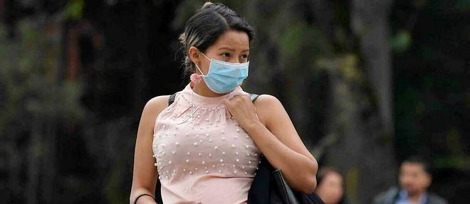 Les auteurs de l'etude recommandent aux femmes enceintes de porter un masque en cas d'exposition a un environnement pollue (photo d'illustration). 