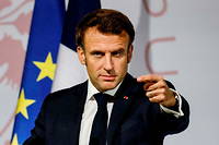 Emmanuel Macron lors de son déplacement à Bangkok, le 17 novembre 2022.
