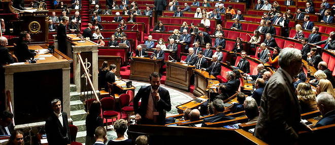 The deputies in the hemicycle of the National Assembly.