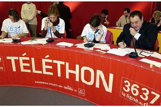 Après 30 heures de programme, 78 051 091 euros ont été promis au total au Téléthon 2022 contre 73 622 019 euros l'an dernier. (image d'illustration)
