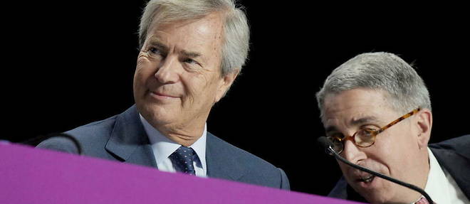 Vincent Bollore and Arnaud de Puyfontaine, in 2018.
