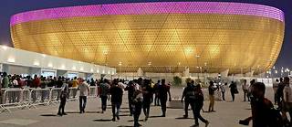 Le stade de Lusail, qui accueillera la finale de la coupe du monde de football 2022 au Qatar.
