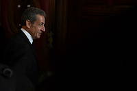 Nicolas Sarkozy , le 5 decembre dernier, a son arrivee a son proces en appel.
