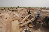 Le site aurifere de Namisga, au Burkina Faso.
