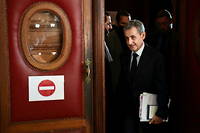 Nicolas Sarkozy, à son procès en appel.
