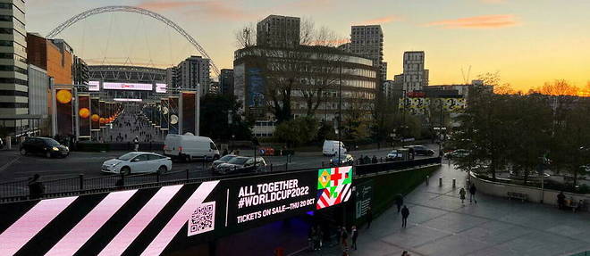 Wembley Stadium, northwest London, on December 7, 2022.
