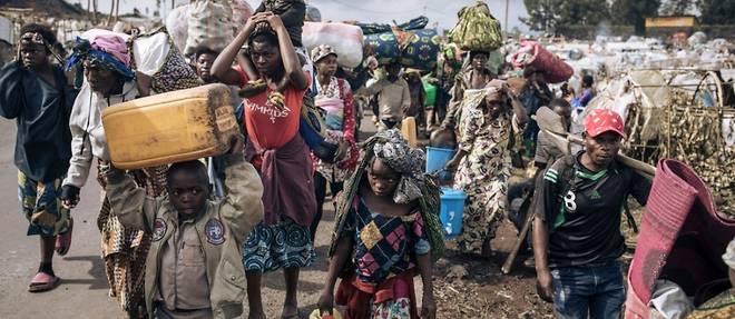 RDC: ils ont echappe au massacre de Kishishe et s'entassent dans un camp de deplaces
