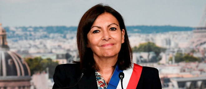 Anne Hidalgo, la maire socialiste de Paris, lors d'un rassemblement politique, en juin 2020.
