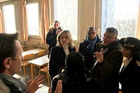 Le ministre de l'Éducation nationale et la présidente de la région Ile-de-France, Valérie Pécresse, ont visité le lycée Voillaume.
