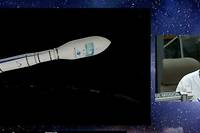 Le directeur des opérations d'Arianespace, le 20 décembre lors des derniers instants de vol de la fusée Vega-C défaillante.
