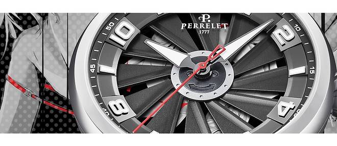 La maison horlogere suisse Perrelet devoile deux series limitees d'une montre baptisee Turbine Erotic. 50 exemplaires. 4 550 EUR.
