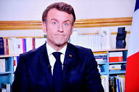 Emmanuel Macron lors de ses vœux aux Français, le 31 décembre dernier.
