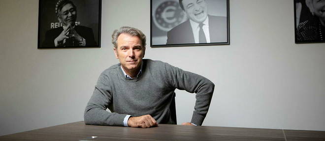 Bruno Crastes, le cofondateur de H2O Asset Management, dans les locaux monegasques de sa societe de gestion, le 17 octobre 2020. 
