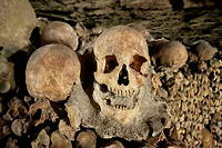 Entre 1786 et jusque dans les annees 1960, plus de cinq millions de defunts ont ete transferes dans les catacombes.
