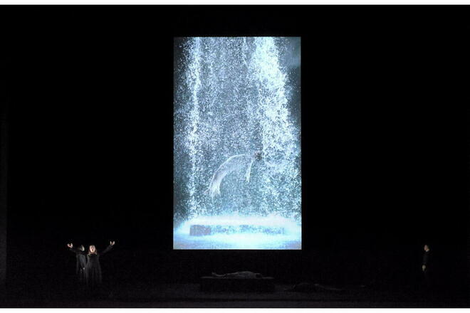 Une vidéo de Bill Viola pour le "Tristan et Isolde" mis en  scène par Peter Sellars à l'opéra ©  Vincent Pontet / Avant toute utilisation, demander l'accord de la personne habilitée