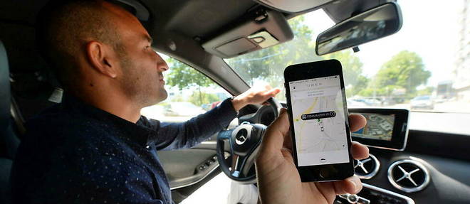 Uber a ete condamne aux prud'hommes a verser pres de 17 millions d'euros a 139 chauffeurs lyonnais. (Photo d'illustration).
