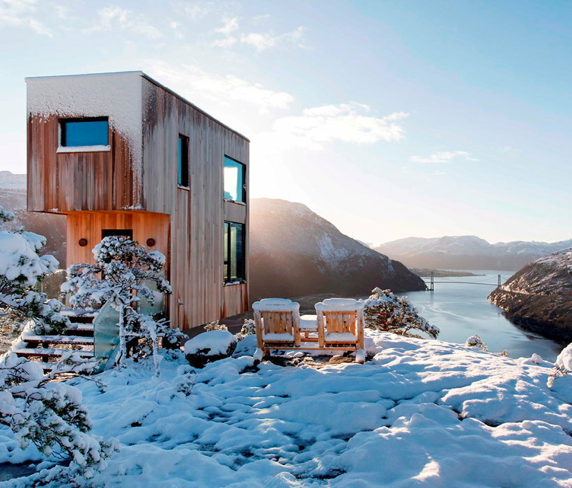 Chambre avec vue sur le Lysefjord &ndash; le fjord des lumieres &ndash; au VIPP Bolder, en Norvege.