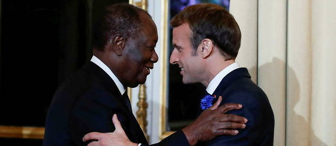 Alassane Ouattara et Emmanuel macron se rencontraient le 11 novembre 2021 a l'Elysee.
