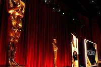 La scène du cinéma Samuel Goldwyn à Beverly Hills où se déroulera la cérémonie des Oscars, le 12 mars.
