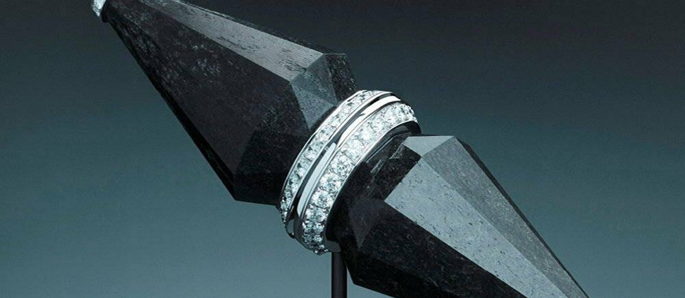  Jack de Boucheron Ultime, bijou modulable en Cofalit(R) et diamants. 