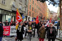 Mobilisation des seniors a Bastia en ce 31 janvier 2023.
