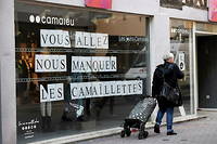 Une boutique Camaieu fermee a Bourg-en-Bresse en novembre 2022.
