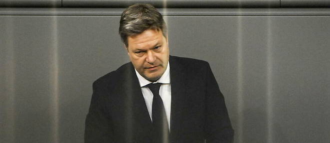 Robert Habeck le 26 janvier au Bundestag. 