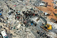 Le séisme a fait des centaines de victimes en Turquie et en Syrie.
