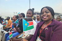 Environ 100 000 Sud-Soudanais ont assiste a la messe celebree par le pape le 5 fevrier a Juba.
