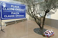 La place Claude-Érignac à Ajaccio, où le préfet a été assassiné le 6 février 1998. 
