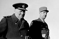 Janvier 1944 : a Marrakech, Churchill rencontre de Gaulle (1890-1970) pour tenter de resserrer les liens entre leurs deux pays. Le Premier ministre sait que la France est un allie vital pour la Grande-Bretagne. Roosevelt, lui, n'accorde pour l'heure aucune confiance au chef de la France libre.
