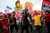 Nicaragua: manifestation de soutien au gouvernement apr&egrave;s l'expulsion d'opposants