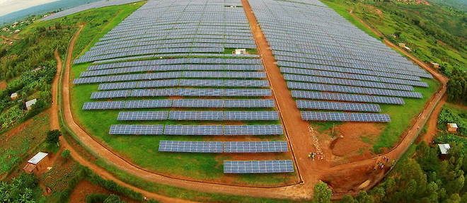 La transition energetique est fortement soutenue par les Etats du continent. Ici, un champ solaire au village de jeunes Agahozo Shalom au Rwanda.
