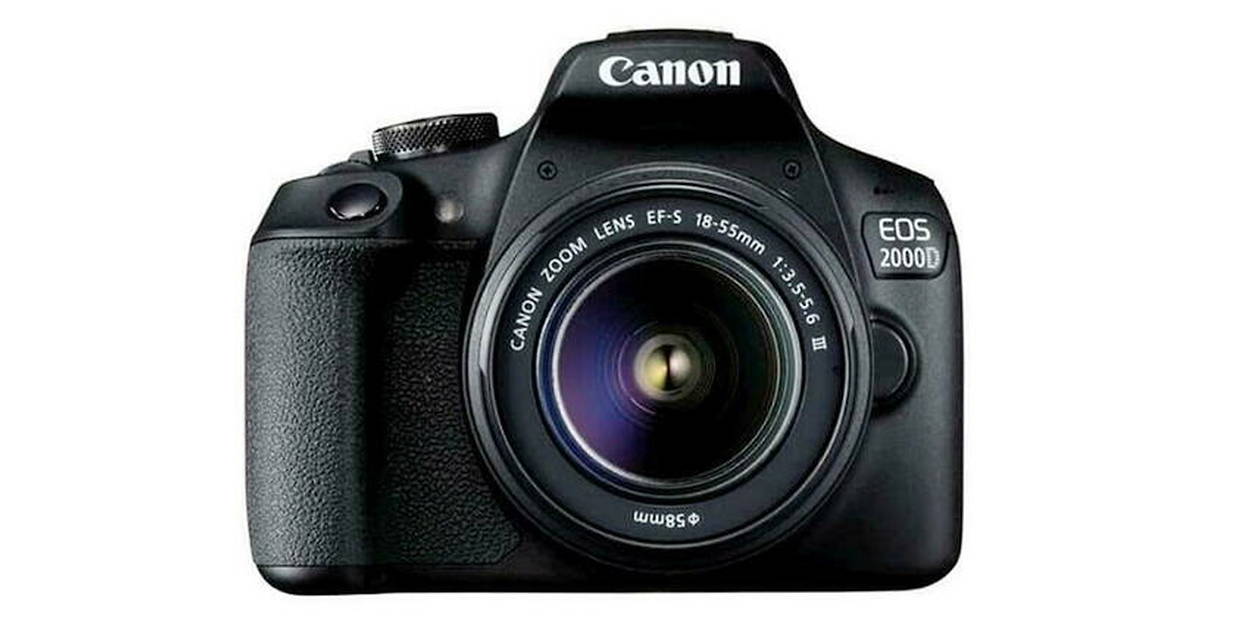 affiche une nouvelle réduction flash sur l'appareil photo reflex  Canon EOS 2000D