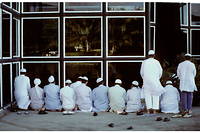 Une prière musulmane sur l'île de La Réunion.
