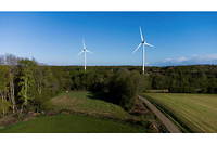 Des éoliennes en région Bretagne.
