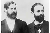 Sigmund Freud et Wilhelm Fliess en 1890 : nee de l'estime professionnelle, leur amitie intense durera pres de dix-sept ans.
