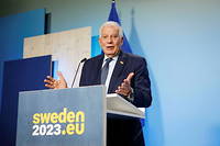 Josep Borrell, le 8 mars 2023 à Stockholm.
