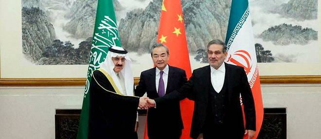 Les relations diplomatiques entre l'Iran et l'Arabie saoudite etaient rompues depuis sept ans.